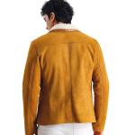 Avior Erkek Kuzu Kürkü Hardal Renk - Slim Fit