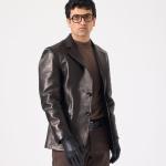 Jaka Erkek Deri Blazer Ceket - Siyah