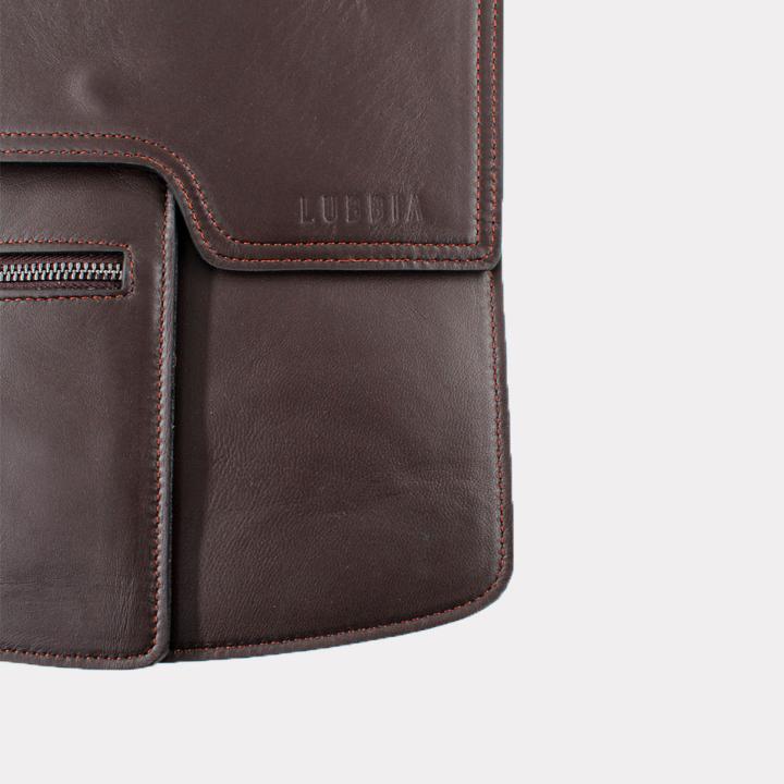 CubeBag Unisex Postacı Çantası Kahverengi