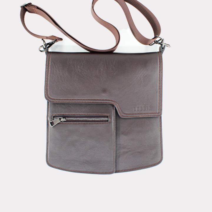 CubeBag Unisex Postacı Çantası Kahverengi