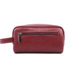 HandBag Bordo Deri Erkek Traşlık Çantası