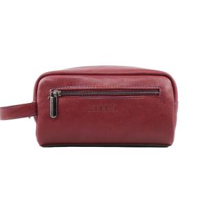 HandBag Bordo Deri Erkek Traşlık Çantası