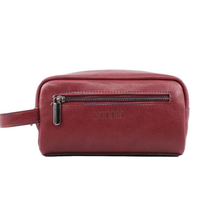 HandBag Bordo Deri Erkek Traşlık Çantası