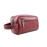HandBag Bordo Deri Erkek Traşlık Çantası