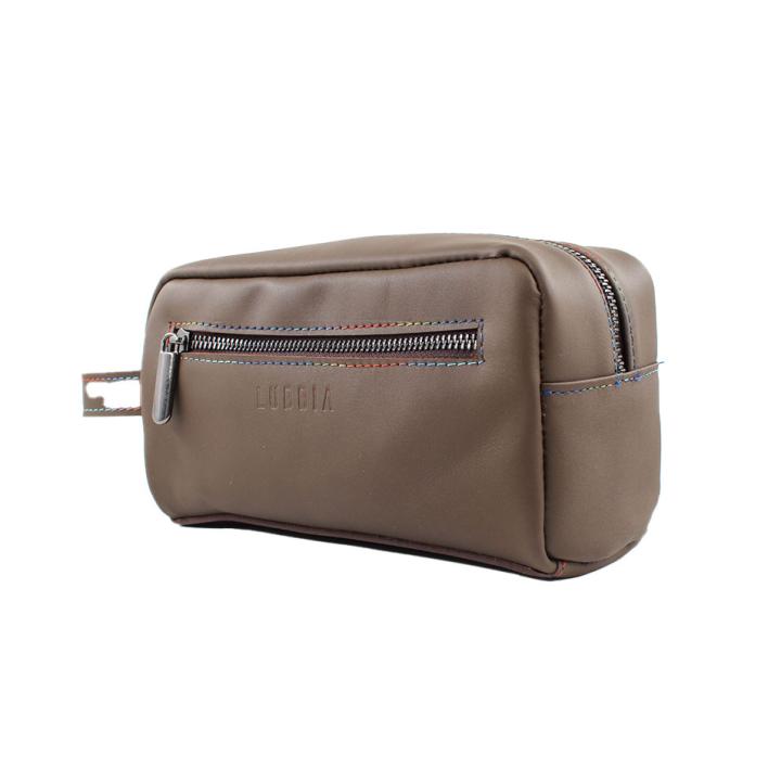 HandBag Kahverengi Deri Erkek Traşlık Çantası