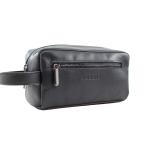 HandBag Siyah Deri Erkek Traşlık Çantası