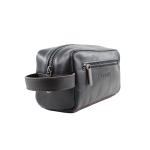 HandBag Siyah Deri Erkek Traşlık Çantası