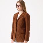 Luena Kadın Süet Blazer Ceket - Tarçın