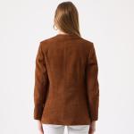 Luena Kadın Süet Blazer Ceket - Tarçın
